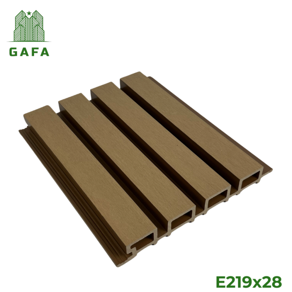 Tấm ốp lam sóng gỗ nhựa GAFA - Kích thước 219x28 - Hình ảnh 2