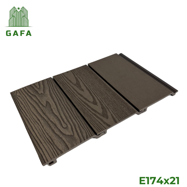 Ốp tường gỗ nhựa [Mặt Vân 3D] GAFA - Kích thước 174x21 [E174x21] - Hình ảnh 3