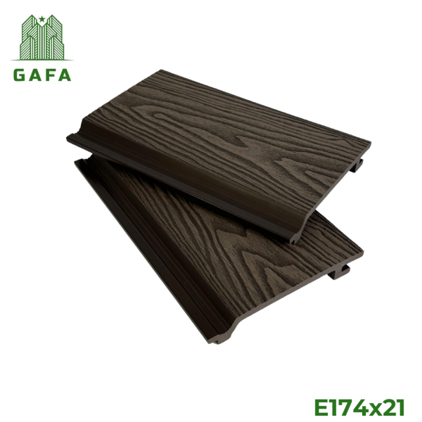 Ốp tường gỗ nhựa [Mặt Vân 3D] GAFA - Kích thước 174x21 [E174x21] - Hình ảnh 4
