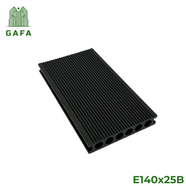 Sàn gỗ nhựa 6 lỗ tròn GAFA [Mặt CHÀ NHÁM] - Kích thước 140x25 [E140x25B] - Hình ảnh 4