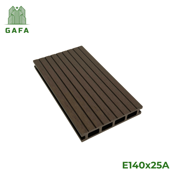 Sàn gỗ nhựa 4 lỗ vuông GAFA [Mặt Vân 3D] - Kích thước 140x25 [E140x25A] - Hình ảnh 4