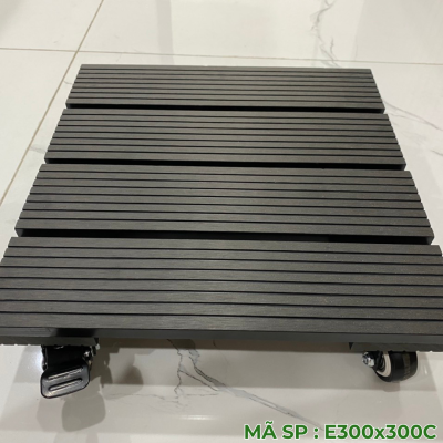 Đế đẩy chậu cây gỗ nhựa Gafa