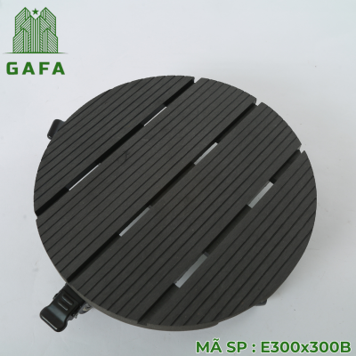 Đế đẩy chậu cây gỗ nhựa Gafa đế tròn