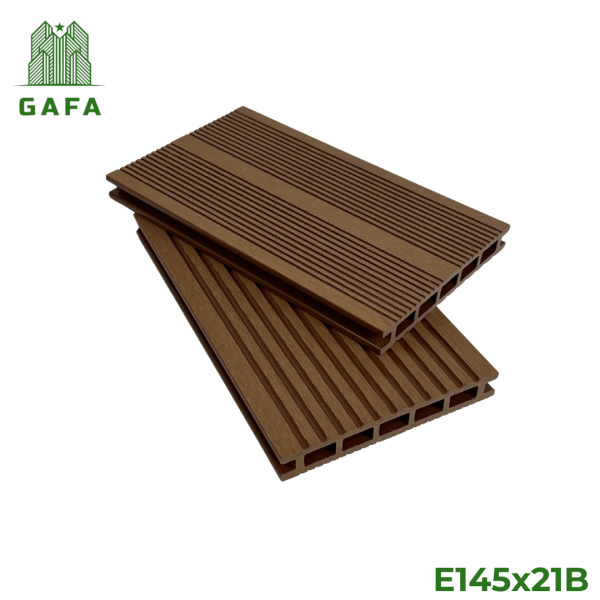 Sàn gỗ nhựa 5 lỗ chữ nhật GAFA - Kích Thước 145x21 [E145X21B] - Hình ảnh 6