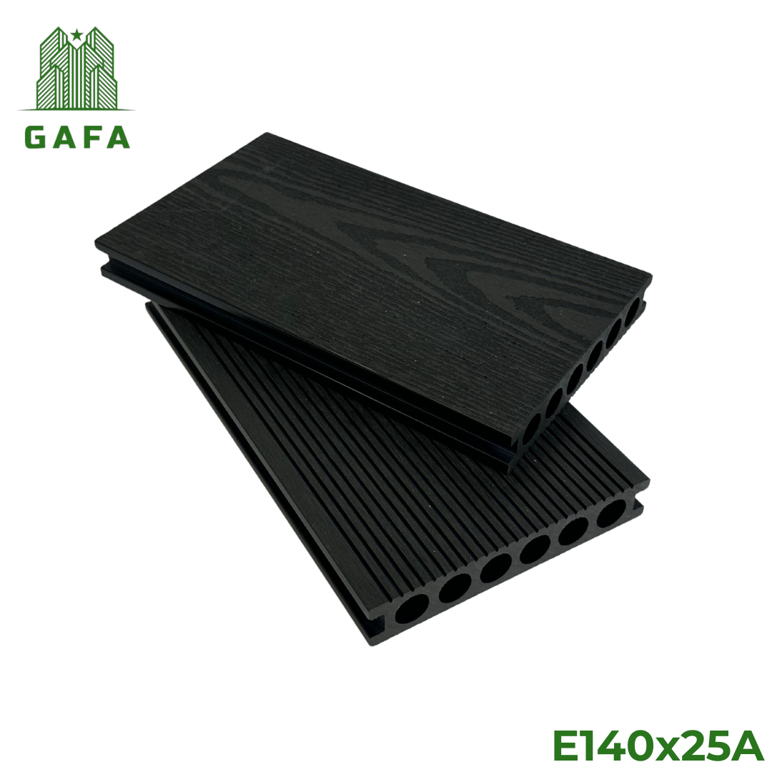 Sàn gỗ nhựa 6 lỗ tròn Gafa vân 2D 140x25