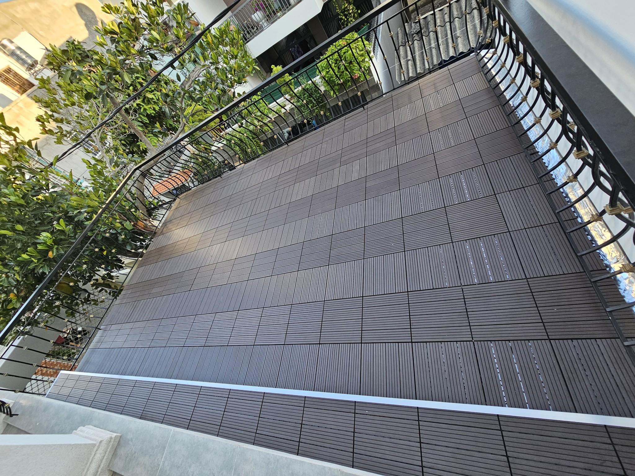 Ứng dụng vỉ gỗ nhựa ngoài trời Gafa